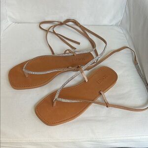 SCHUTZ Tan Gladiator Sandals